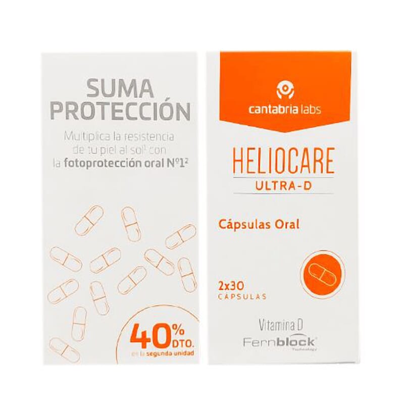 Heliocare Ultra-D Cápsulas Oral 2 Uds 30 Caps