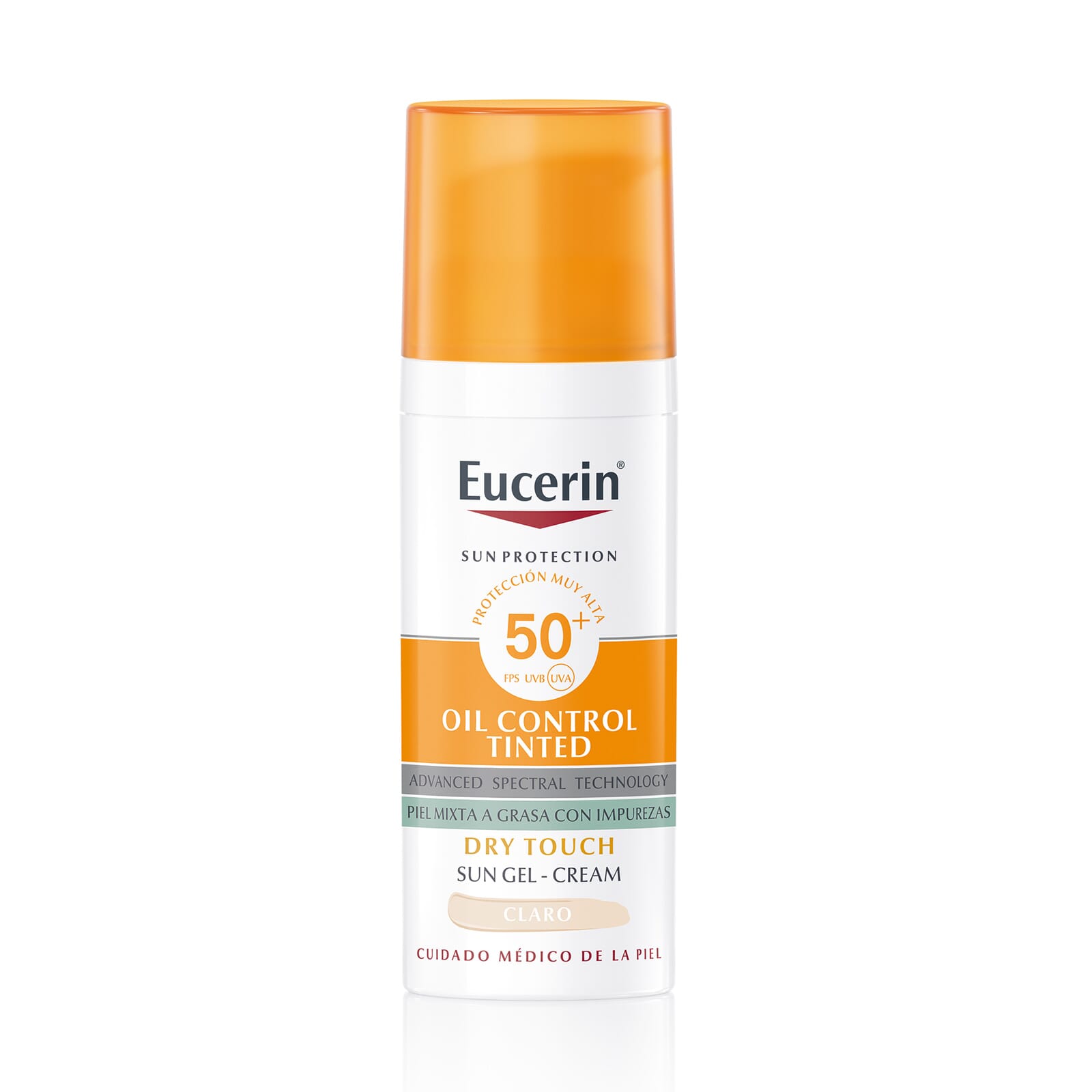 Eucerin Sun Gel Crema Oil Control Dry Touch SPF50+ Claro 50 ml