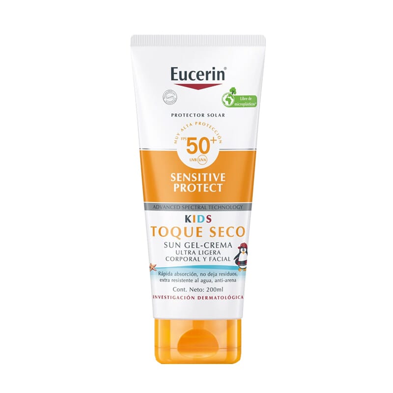 Eucerin Sun Gel Cream Sensitive Protect Kids Toque Seco SPF50+ 400 ml