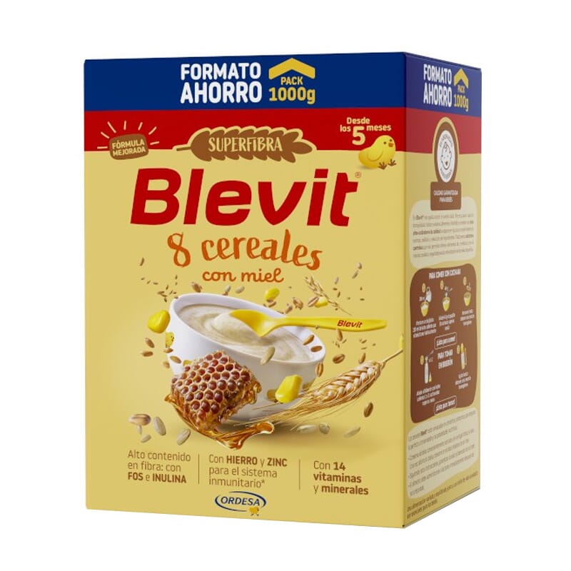 Blevit Superfibra 8 Cereales Con Miel 1000g