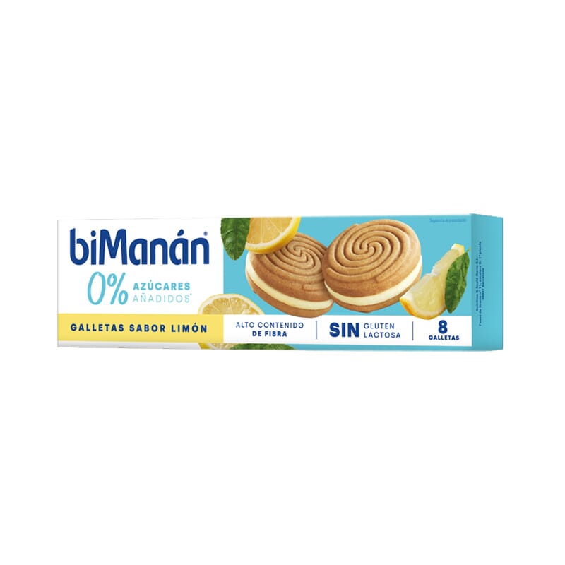 Galletas Sabor Limón 0% Azúcares Añadidos 8 Uds