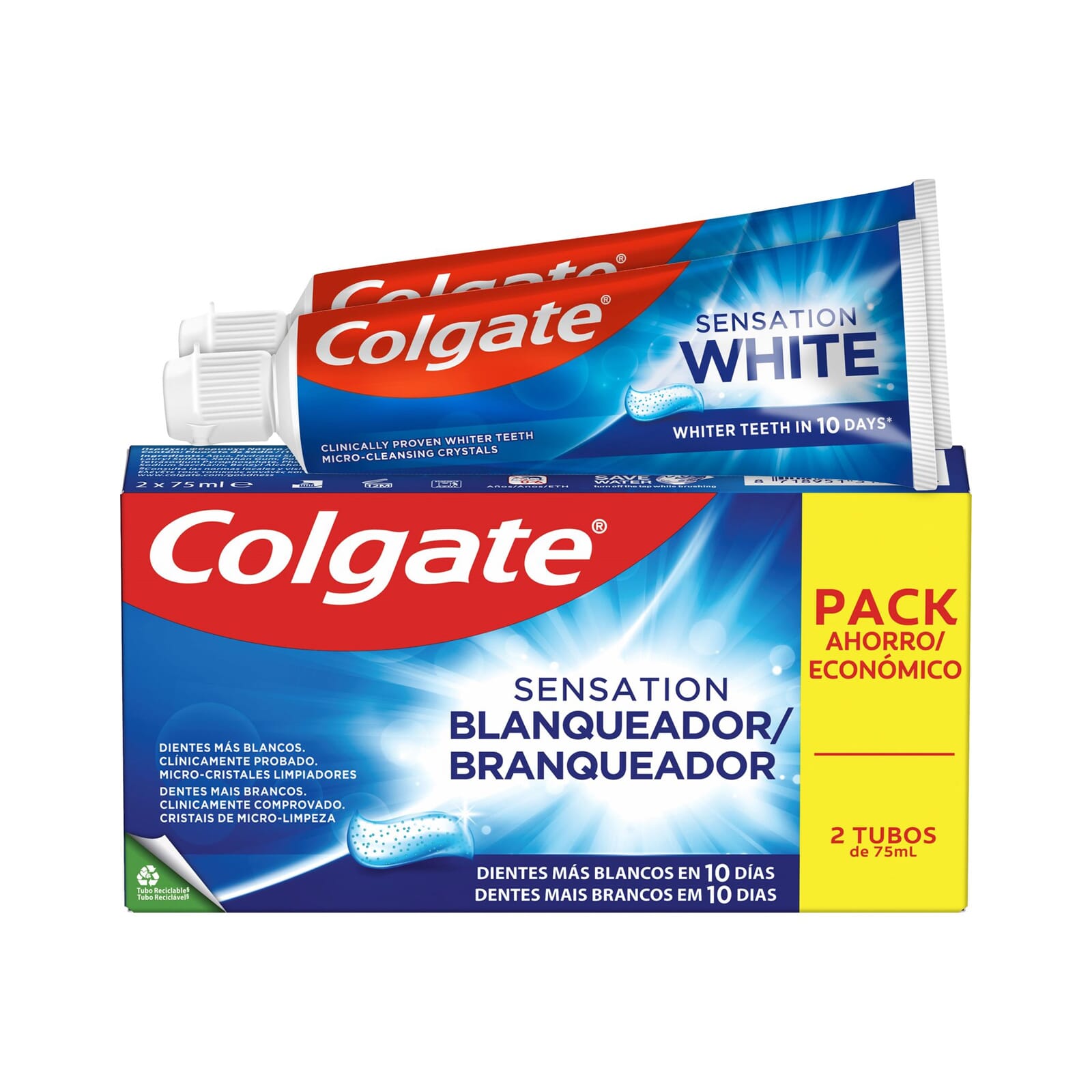 Dentifricio Sensation White 2 Unità 75 ml