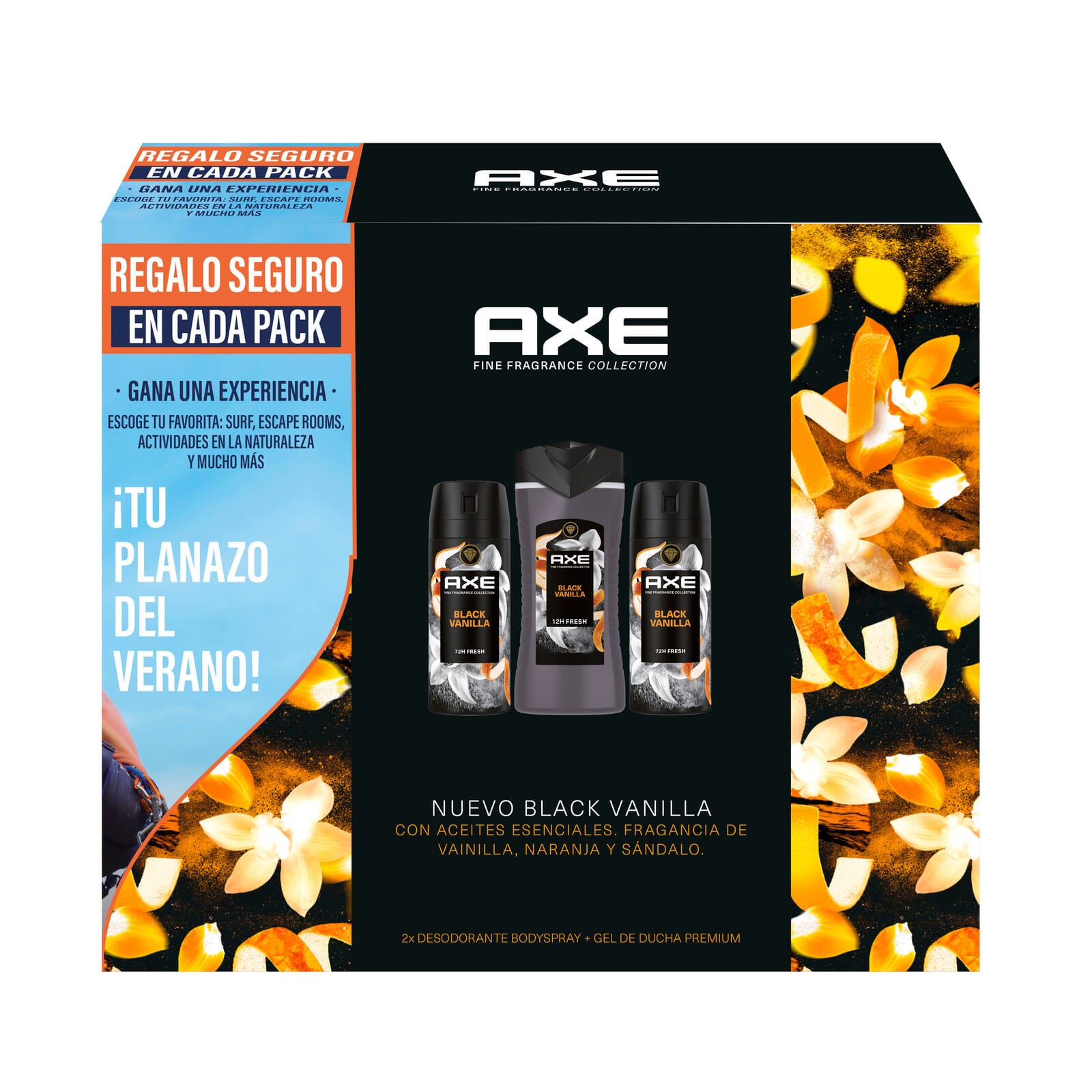 Axe Pack Summer Black Vanilla 3 Piezas