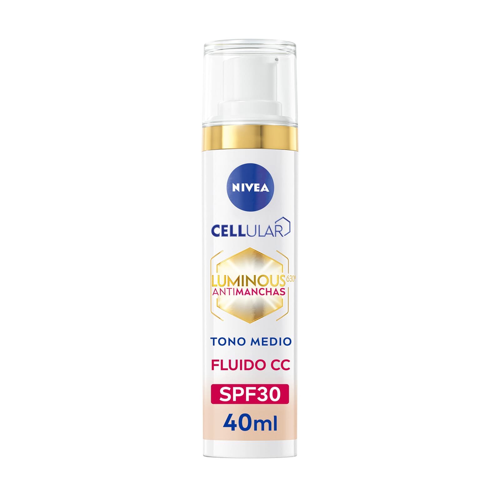 Cellular Luminous 630 Antimacchia Fluido con Colore SPF30 #Medio 40 ml