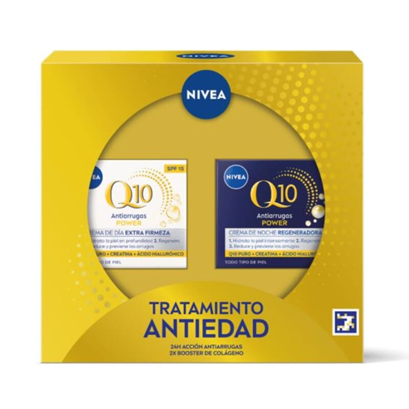 Set Tratamiento Antiedad Q10 Power Día + Q10 Power Noche