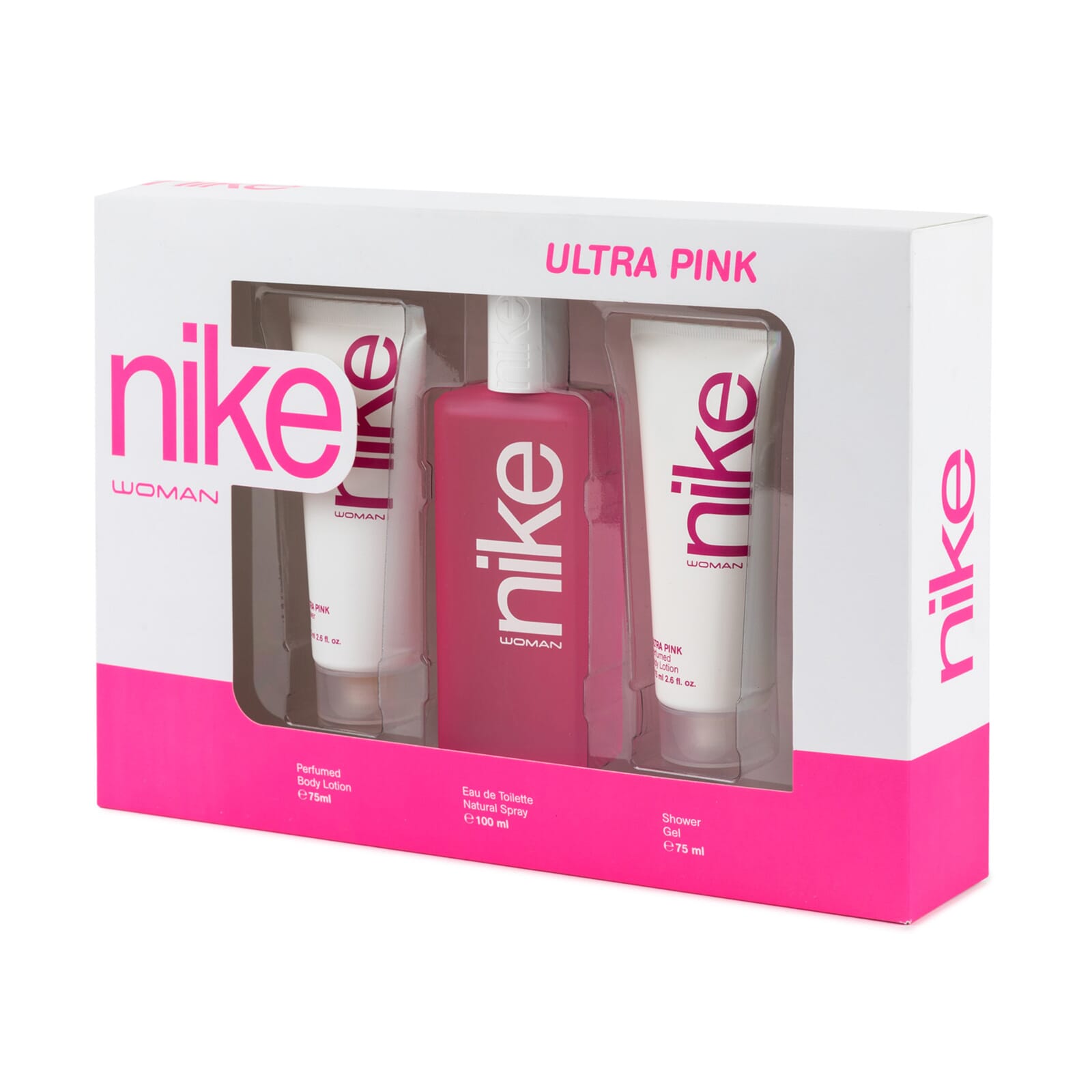 Ultra Pink EDT 100 ml + Body Lotion 75 ml + Gel de Ducha 75 ml Lote