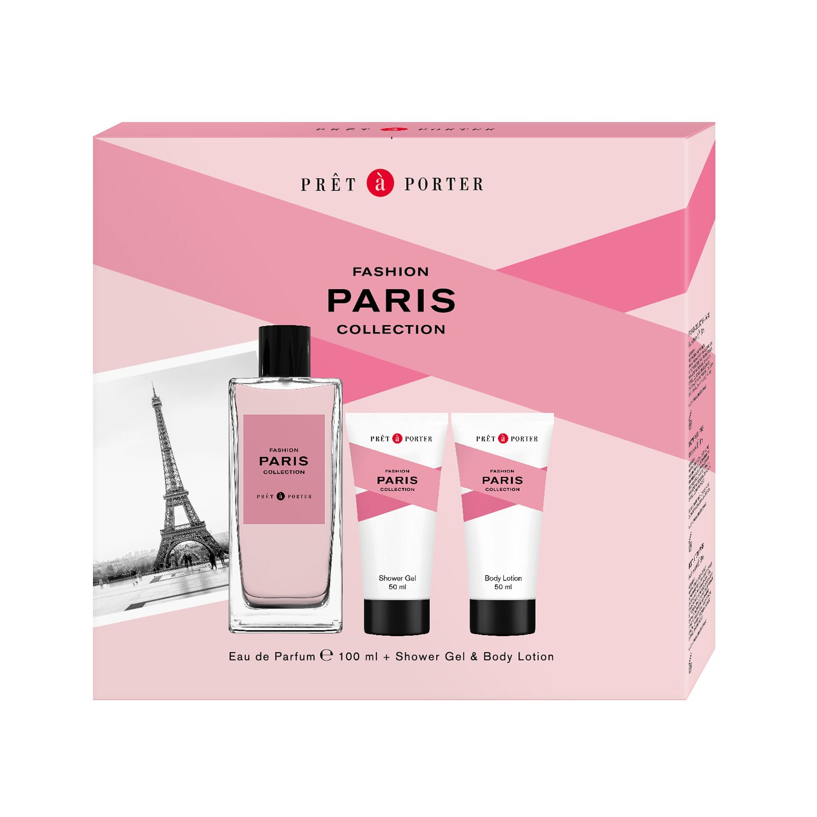 Fashion Paris EDP 100 ml + Gel de Ducha 50 ml + Loción 50 ml Lote