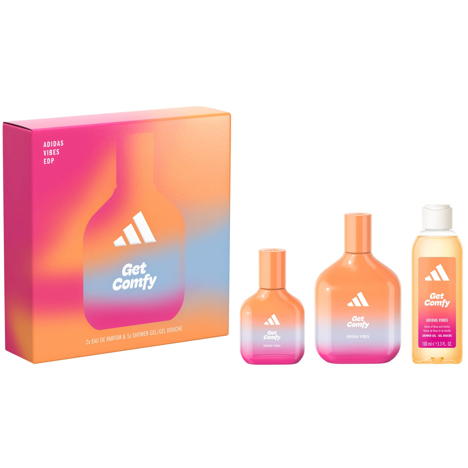 Get Comfy Vibes EDP 100 ml + EDP 30 ml + Gel de Ducha 100 ml Lote