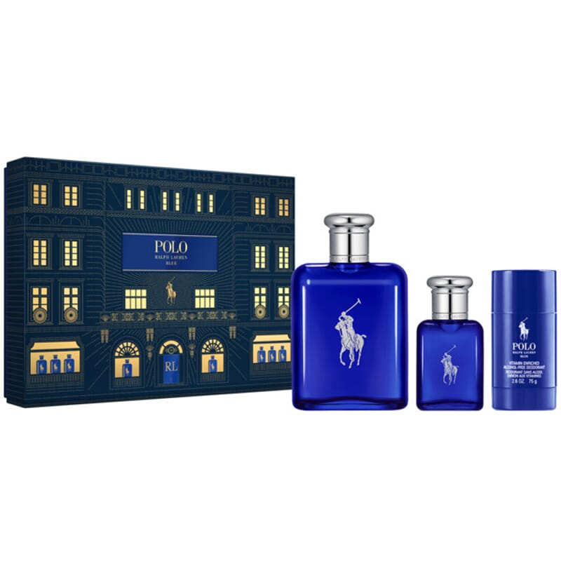 Polo Blue EDT 125 ml + EDT Mini 40 ml + Desodorante 75g Lote