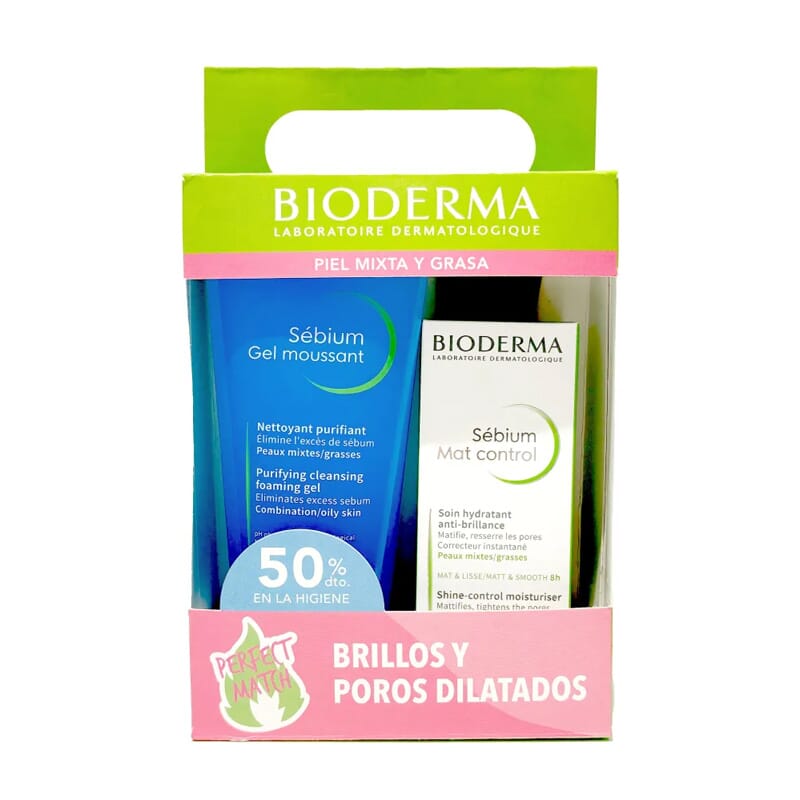 Bioderma Pack Sebium Mat Control 30 ml + Sebium Gel Moussant