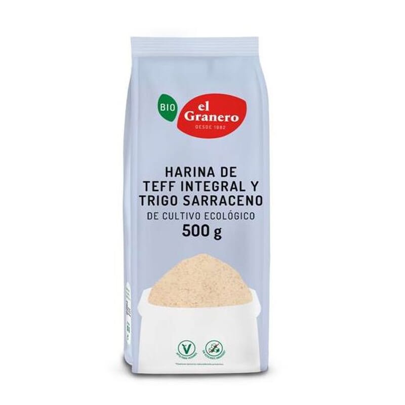 Harina De Teff Integral Y Trigo Sarraceno Bio 500g