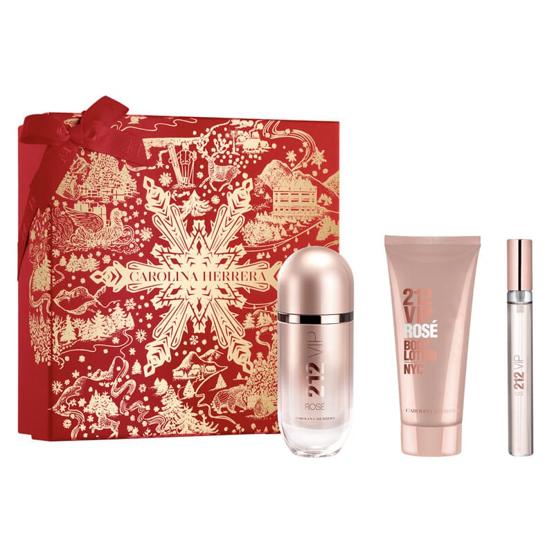 212 VIP Rosé EDP 80 ml + EDP Mini 10 ml + Body Lotion 100 ml Lote