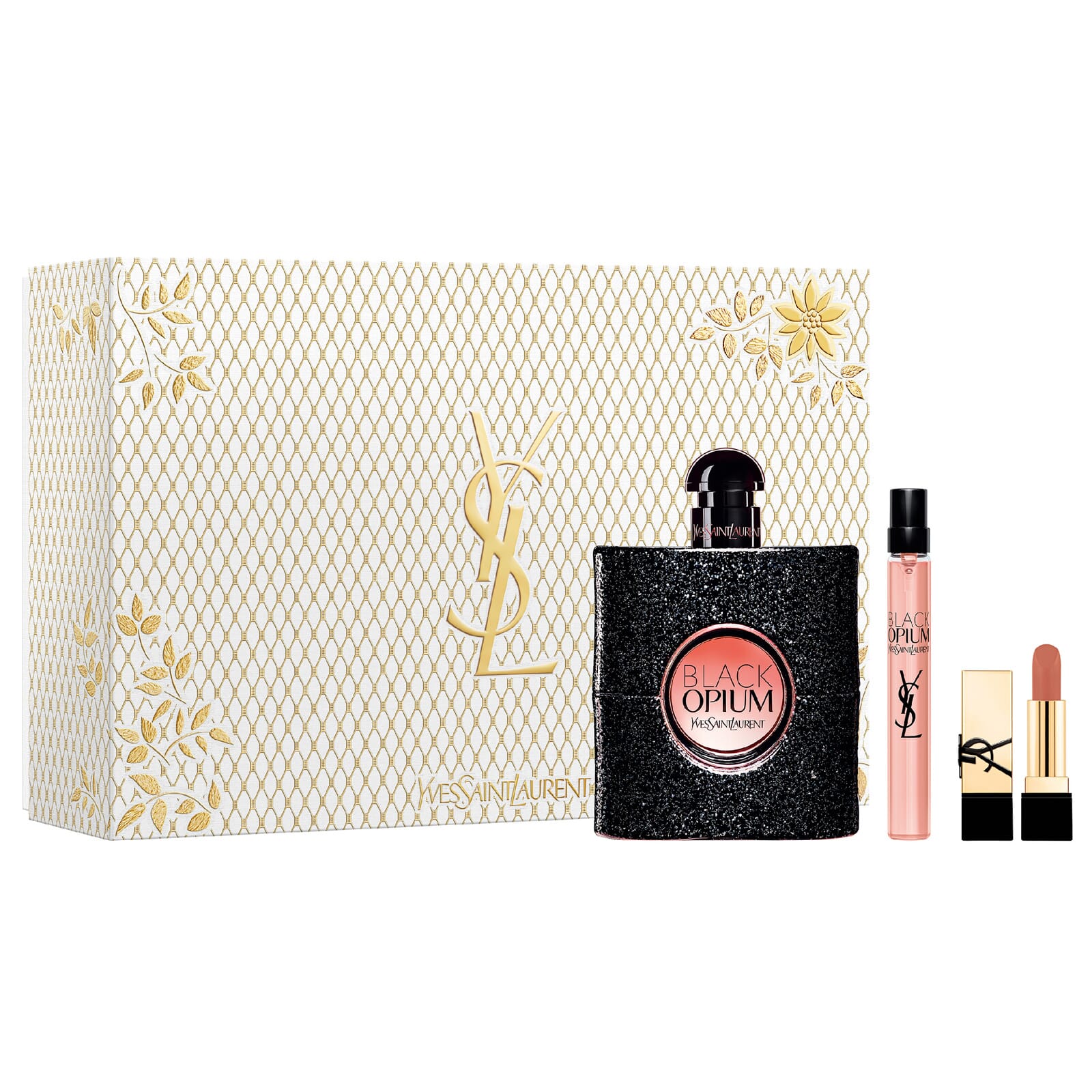 Black Opium EDP 90 ml + EDP Mini 10 ml + Lipstick Lote