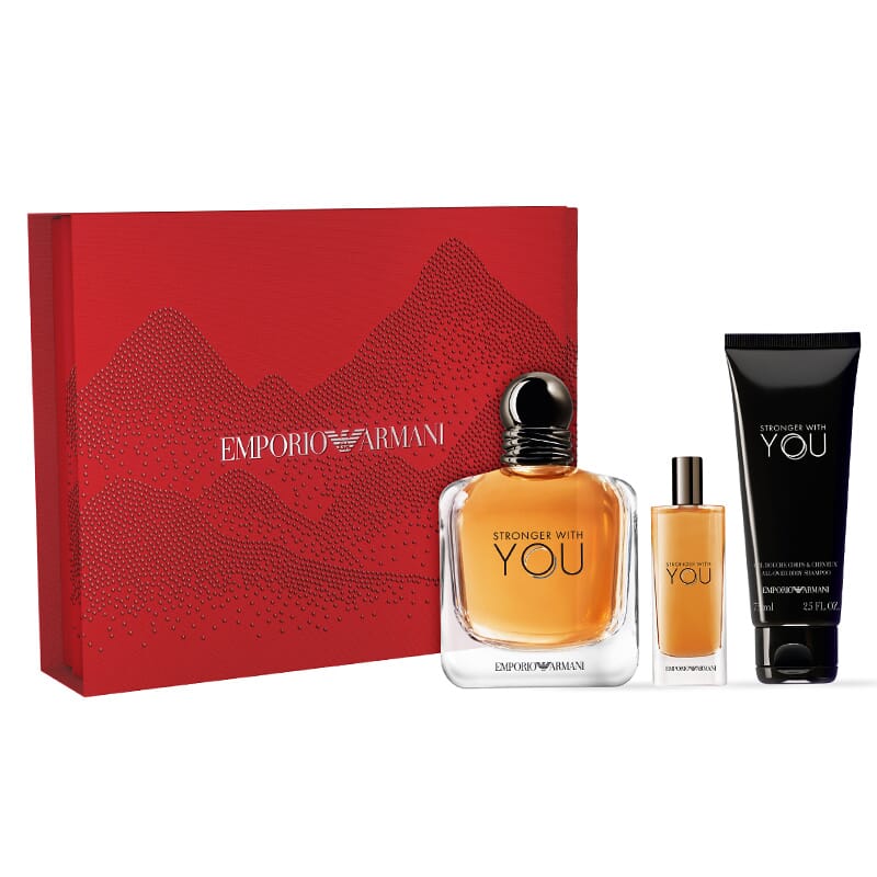 Stronger With You EDT 100 ml + Gel 75 ml + EDT Mini 15 ml Lote