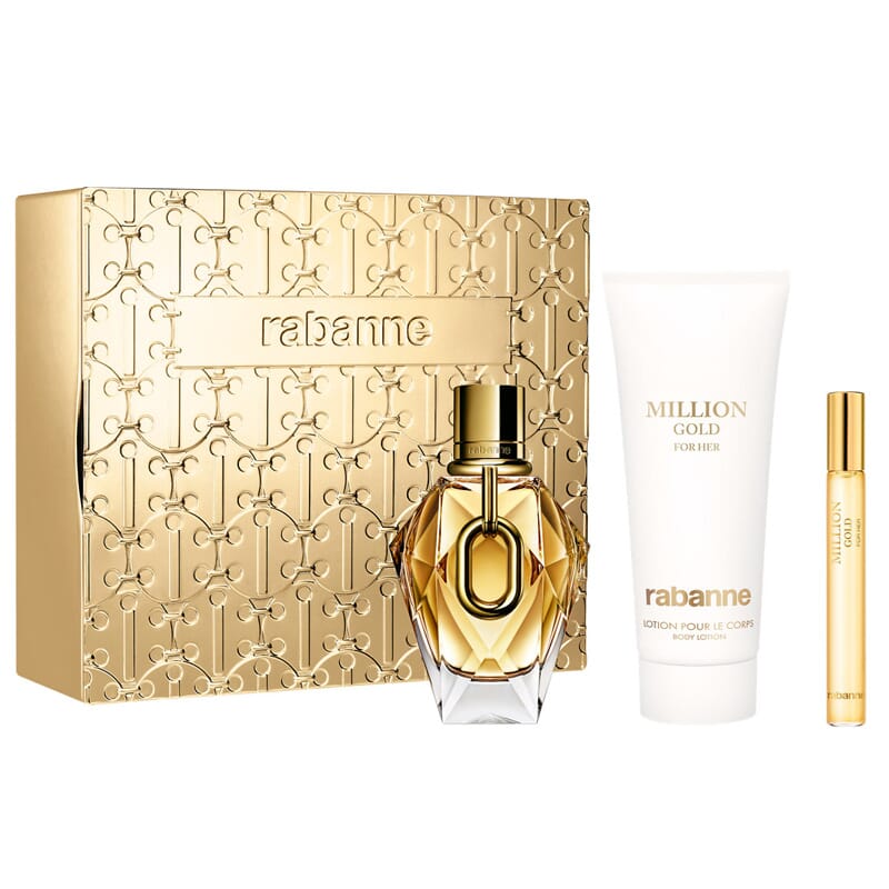 Million Gold For Her EDP 90 ml + EDP MIni 10 ml + Body Lotion Lote