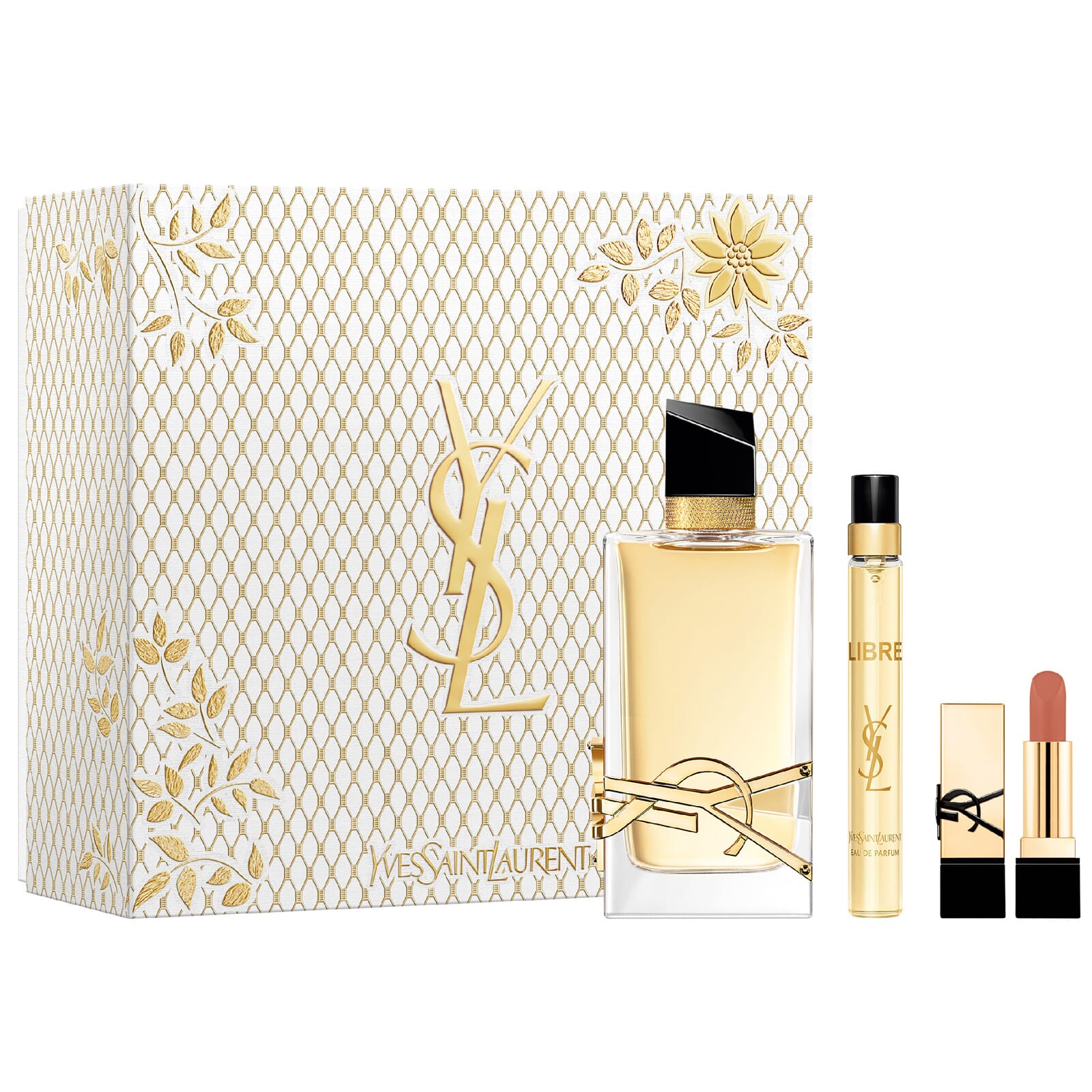 Libre EDP 90 ml + EDP Mini 10 ml + Lipstick Lote