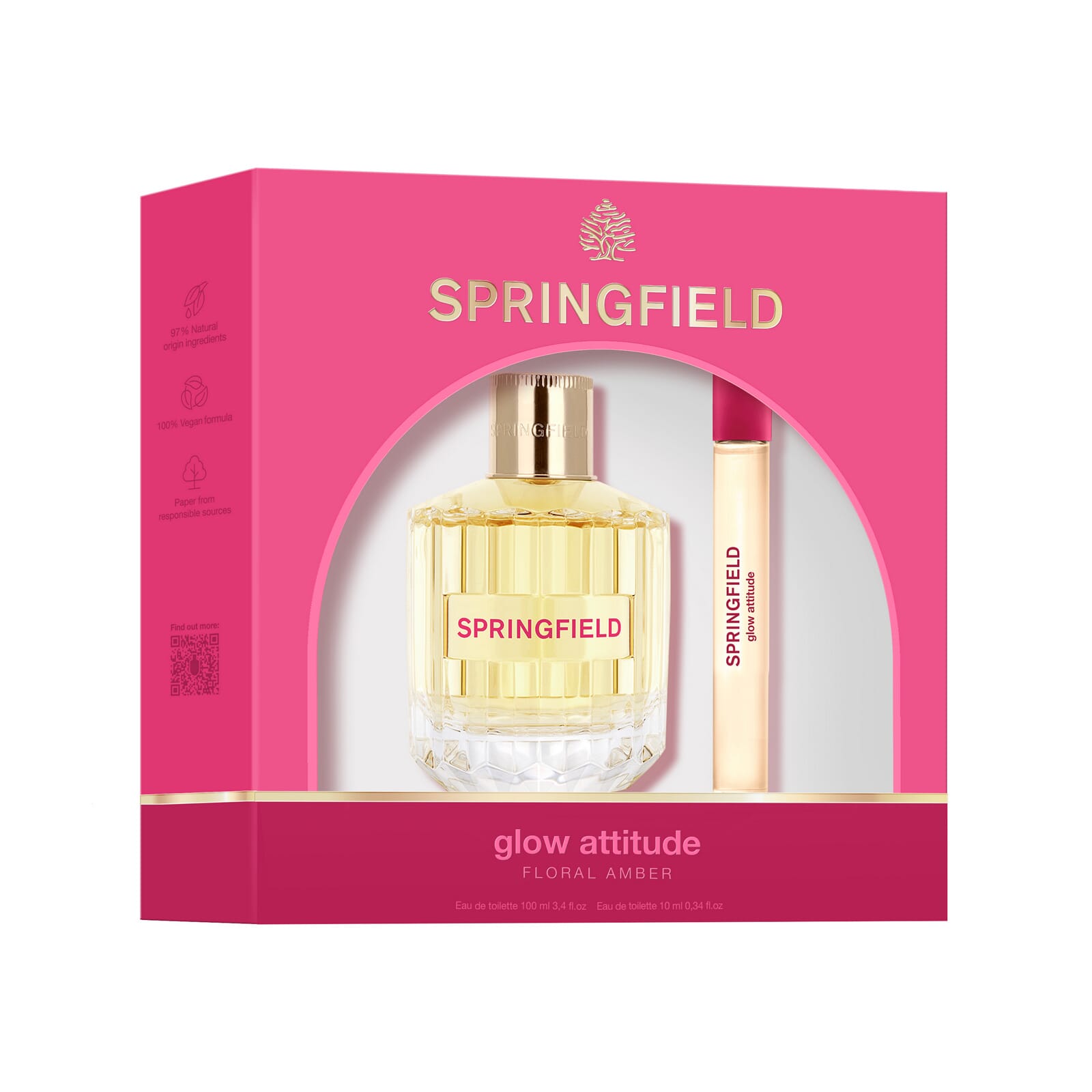 Glow Attitude EDT 100 ml + EDT Mini 10 ml Lote