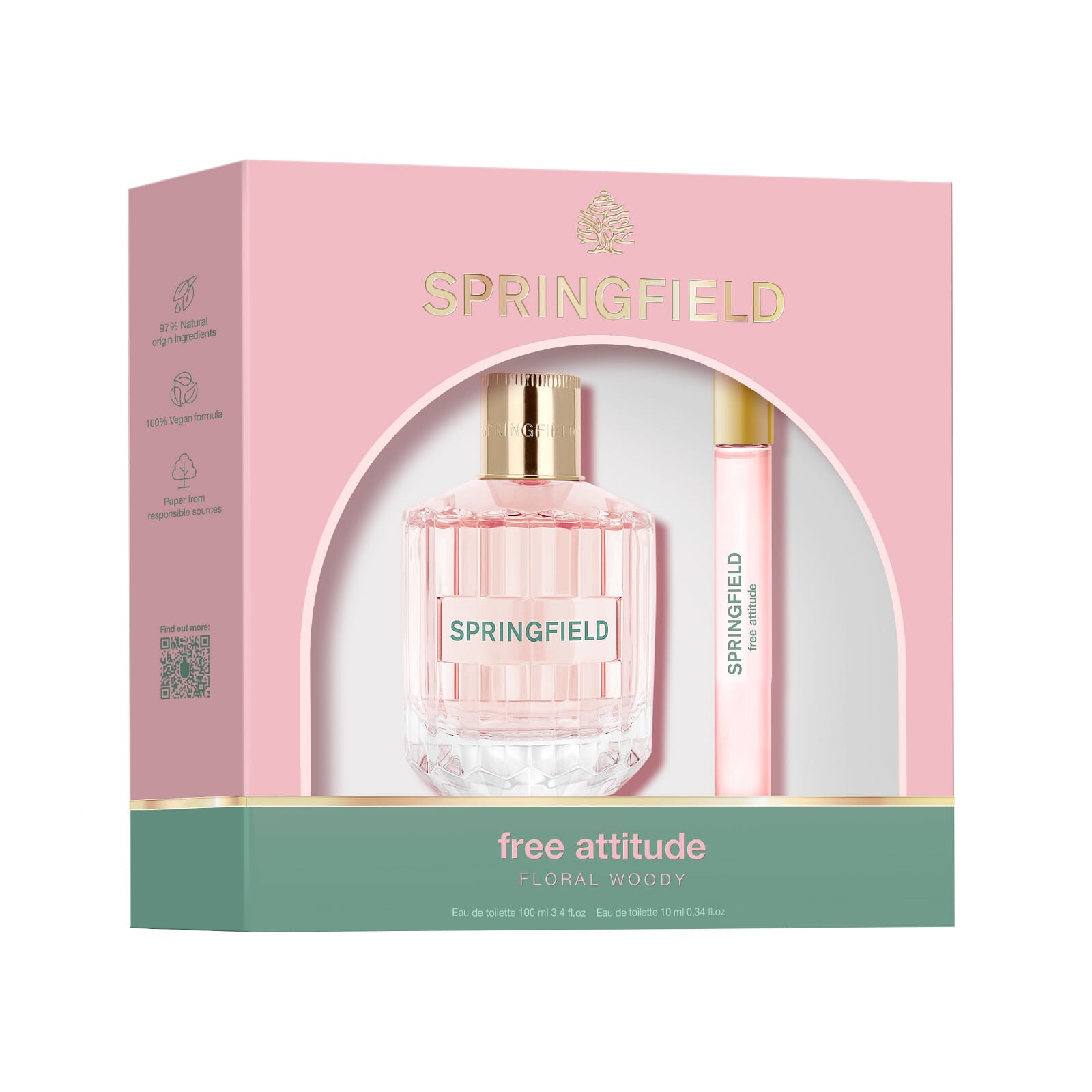 Free Attitude EDT 100 ml + EDT Mini 10 ml Lote