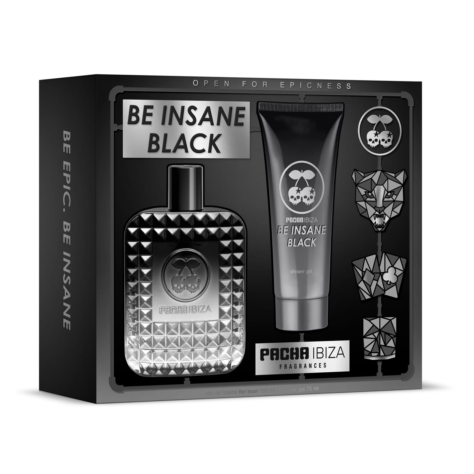 Pacha Ibiza Be Insane Black EDT 100 ml + After Shave 75 ml Lote