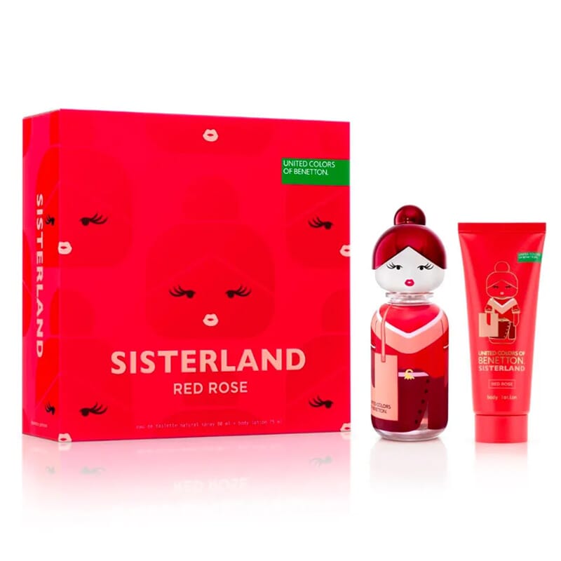 Sisterland Red Rose EDT 80 ml + Body Lotion 75 ml Lote