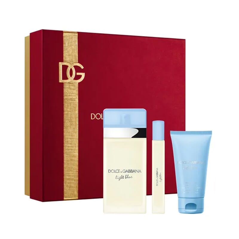 Light Blue EDT 100 ml + Body Cream 50 ml + EDT 10 ml Lote
