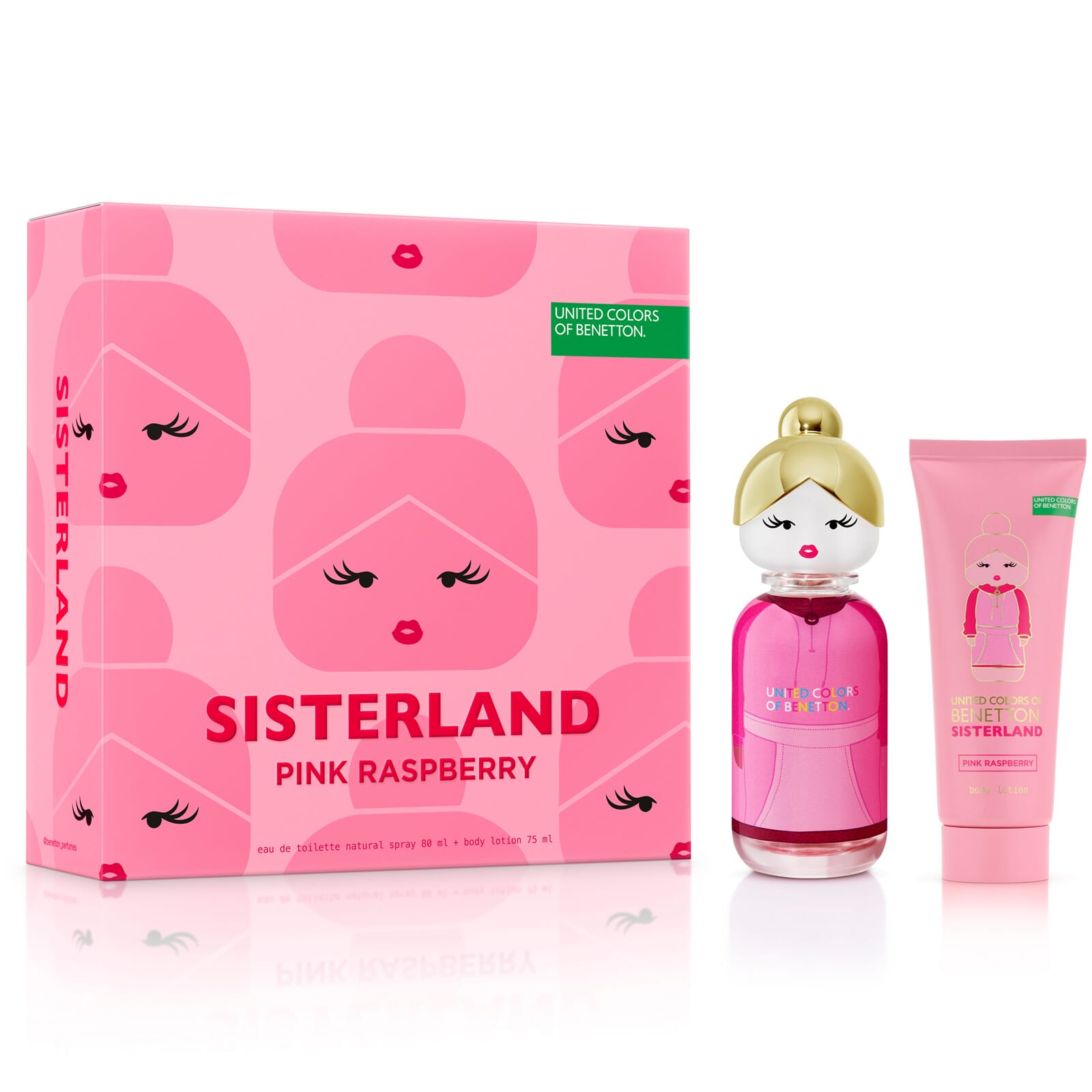 Sisterland Pink Raspberry EDT 80 ml + Body Lotion 75 ml Lote