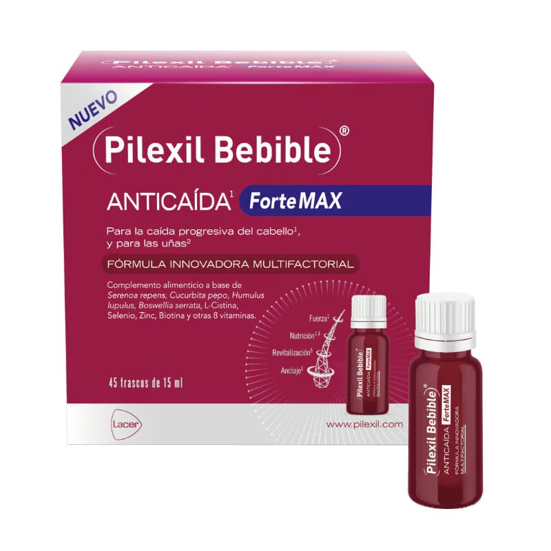 Pilexil Forte Max Bebible Anticaída 45 Uds 15 ml