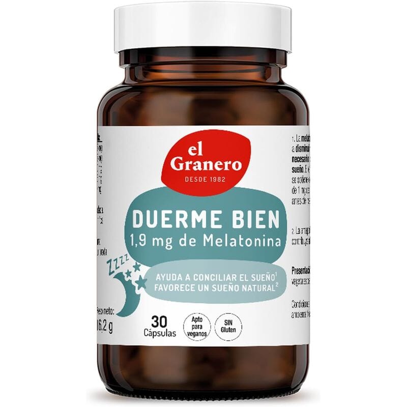Duerme Bien 1,9 mg Melatonina 30 Caps