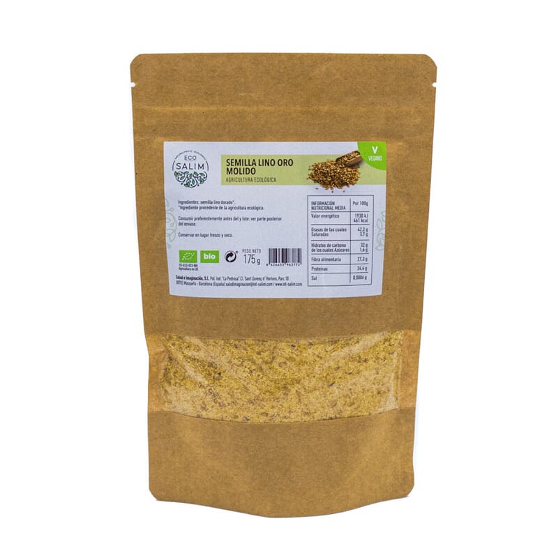 Semillas De Lino Oro Molido Eco 175g