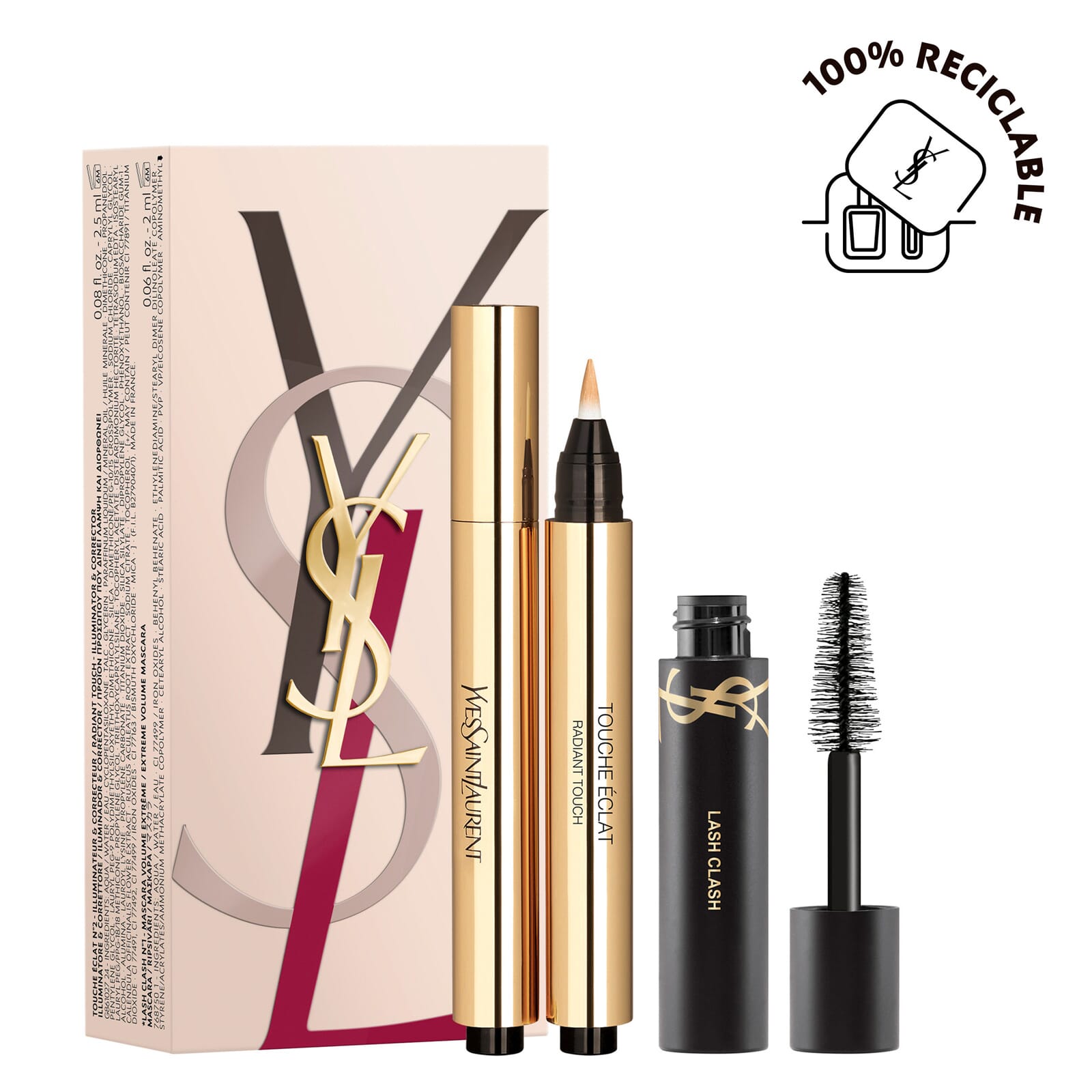 Touche Éclat Corrector #2 + Mini Lash Clash Mascara Lote