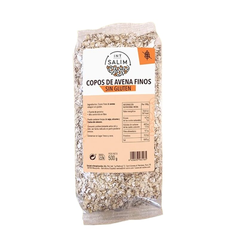 Copos De Avena Finos Sin Gluten 500g