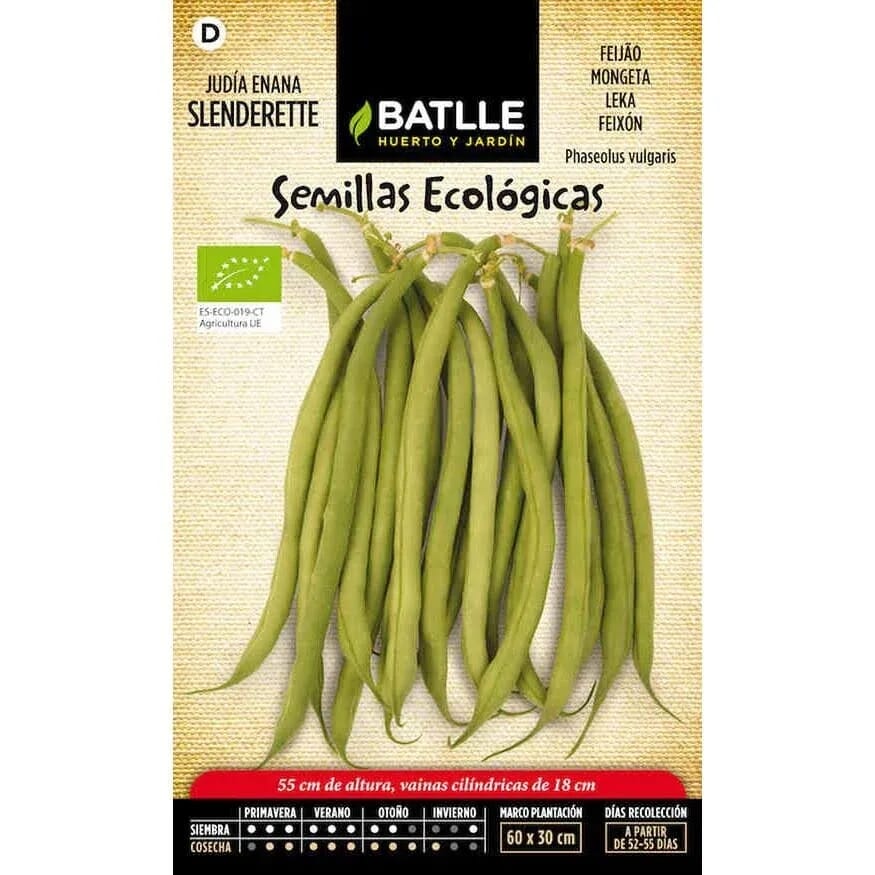 Semi di Fagiolino Nano Slenderette Eco  