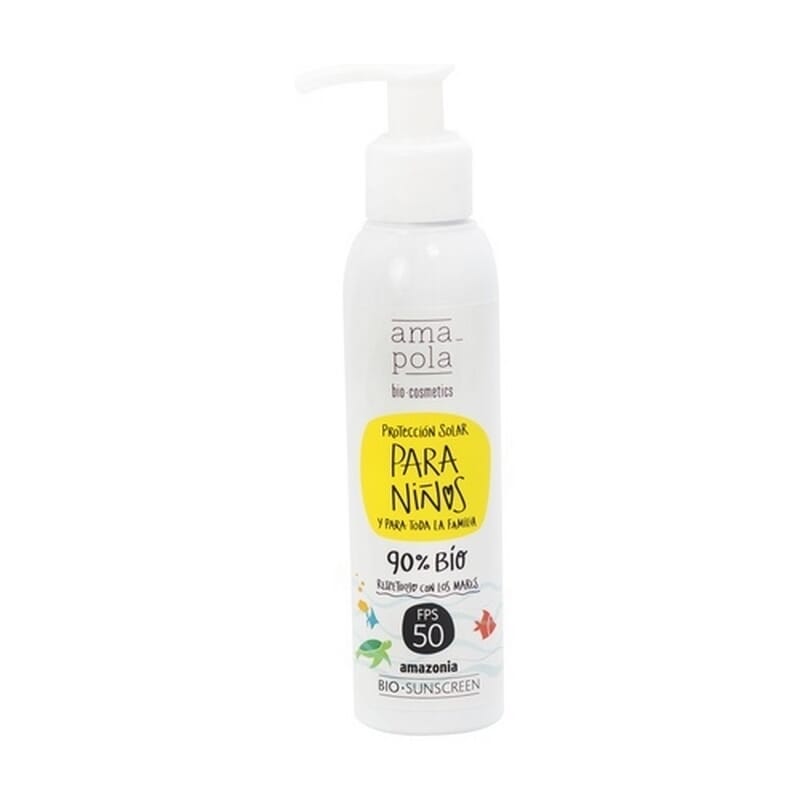 Protección Solar Niños SPF50 125 ml de Amapola Biocosmetics