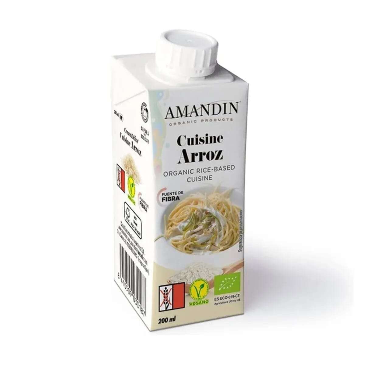 Crema Leche De Arroz Cocinar Sin Gluten Eco 200 ml