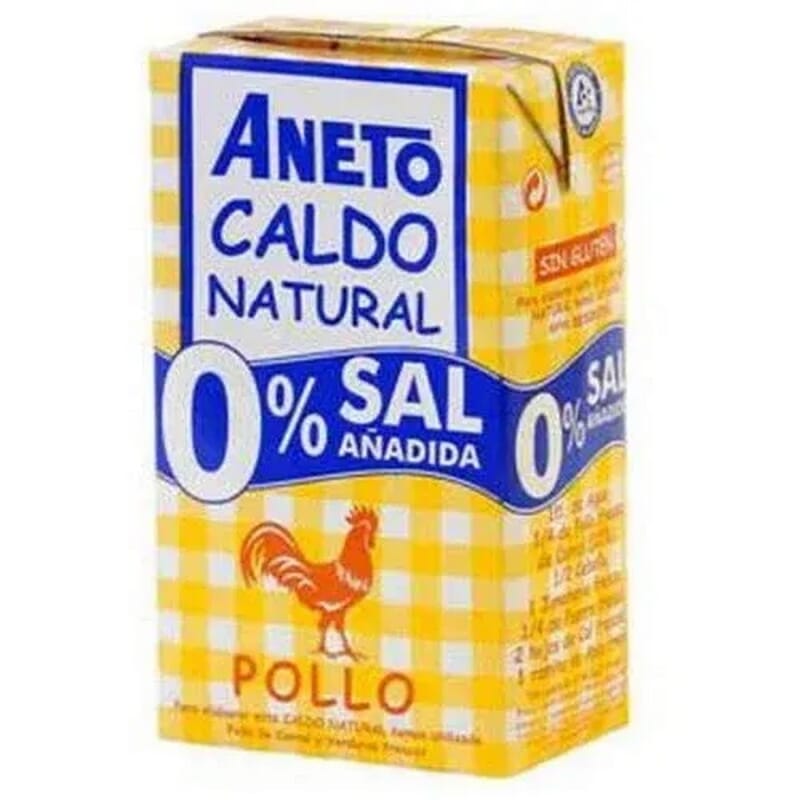 Caldo Natural De Pollo 0% Sal Añadida 1 L de Aneto