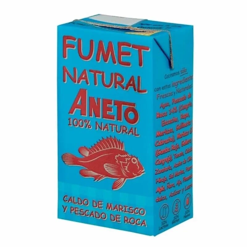 Fumet Natural Caldo De Marisco y Pescado 1 L de Aneto