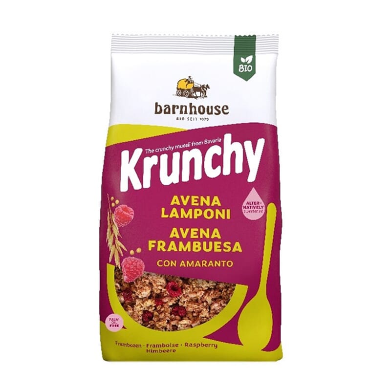 Muesli Krunchy Avoine Framboise et Amarante Bio 375g