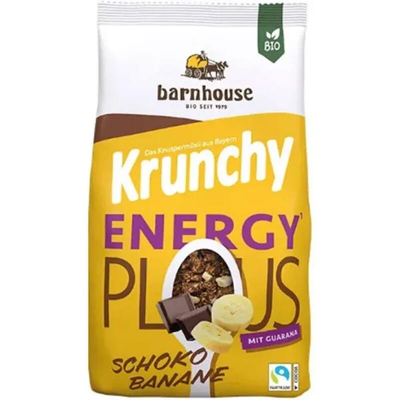 Muesli Krunchy Energy Plus Choco Platano Bio 325g