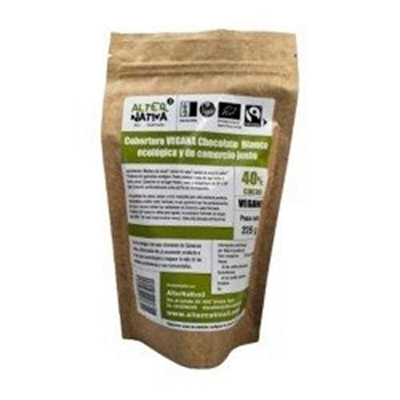 Copertura Cioccolato Bianco Vegano 40% 225g