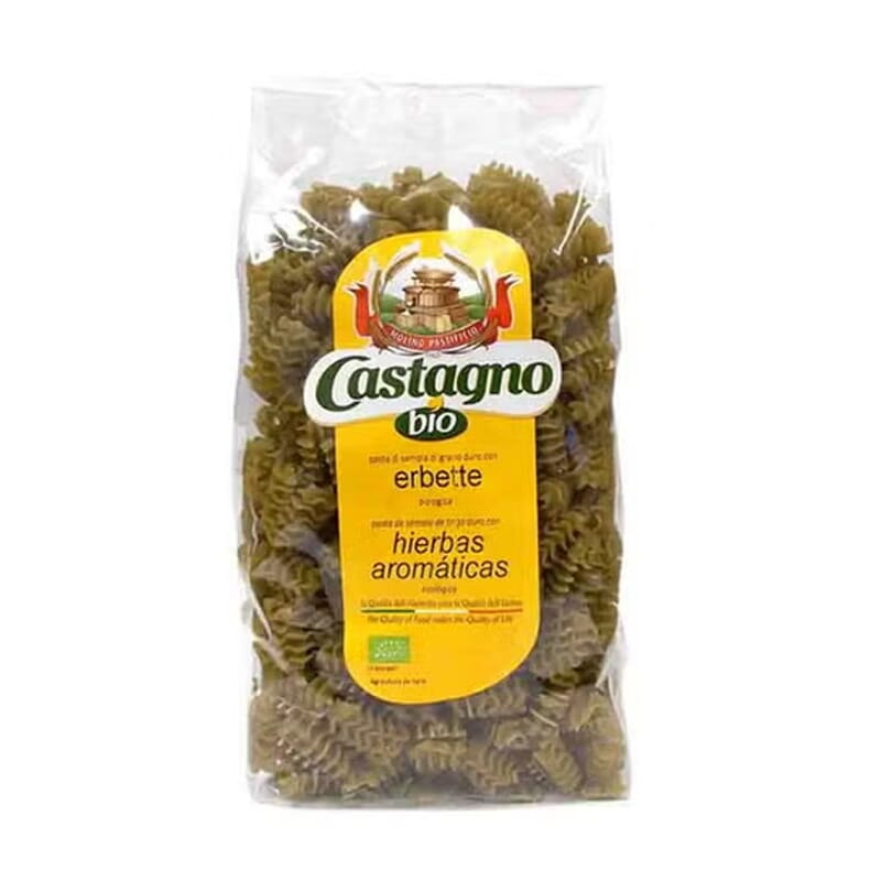 Pasta Sémola Trigo Finas Hierbas Eco 500g de CASTAGNO
