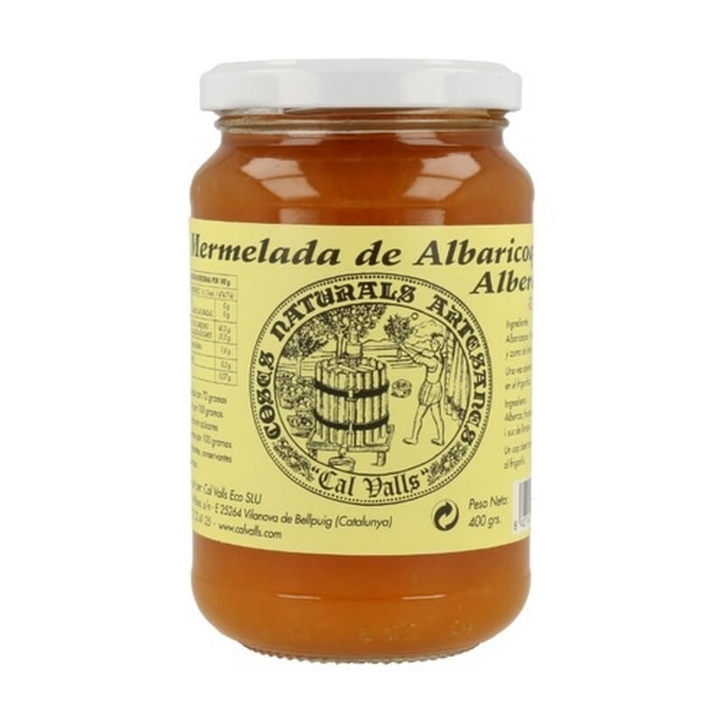 Mermelada De Albaricoque Sin Glúten Vegan 400g de Cal Valls