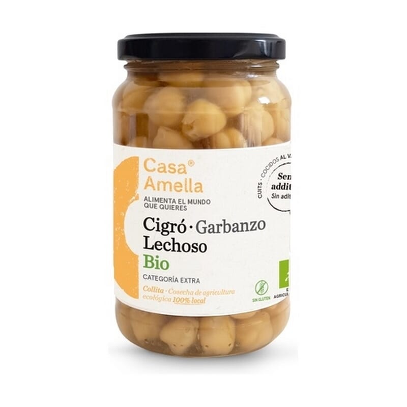 Grão-de-bico Bio Leitoso Cozido Bio 370g