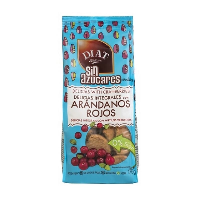 Biscuits Complets Aux Canneberges Rouges 175g