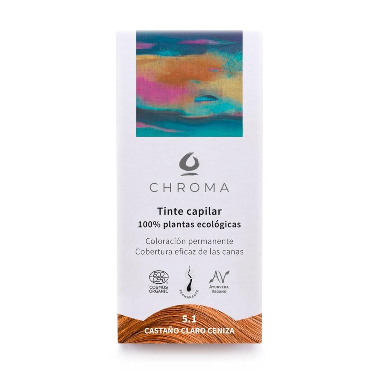 Tinte 5.1 Castaño Claro Ceniza 100g de Chroma