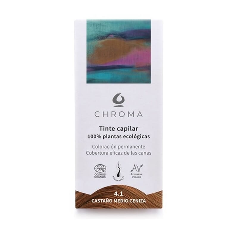 Tinte 4.1 Castaño Claro Ceniza 100g de Chroma