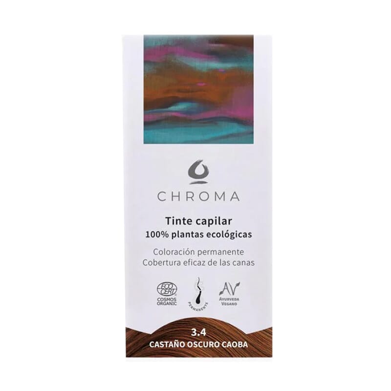 Tinte 3.4 Castaño Oscuro Caoba 100g de Chroma