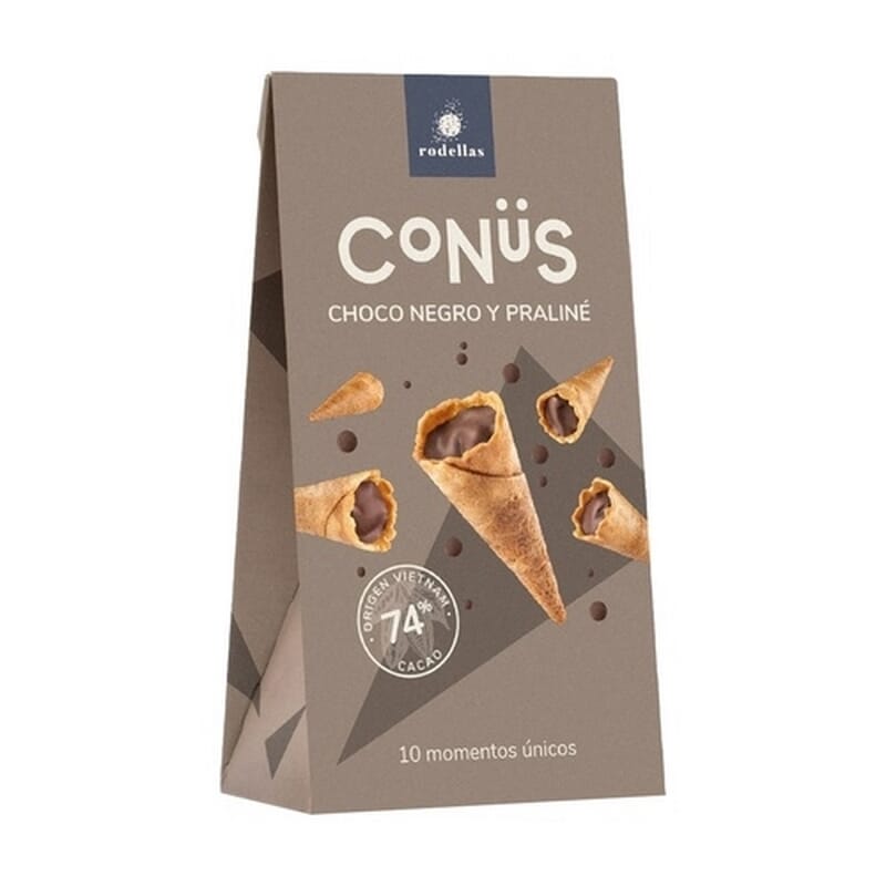 Conus Chocolat Noir Praliné 70g