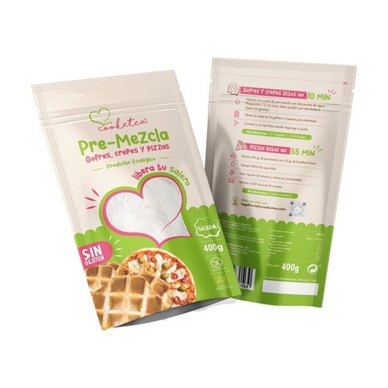 Mezcla Gofres Crepes Y Pizzas Sin Gluten 400g