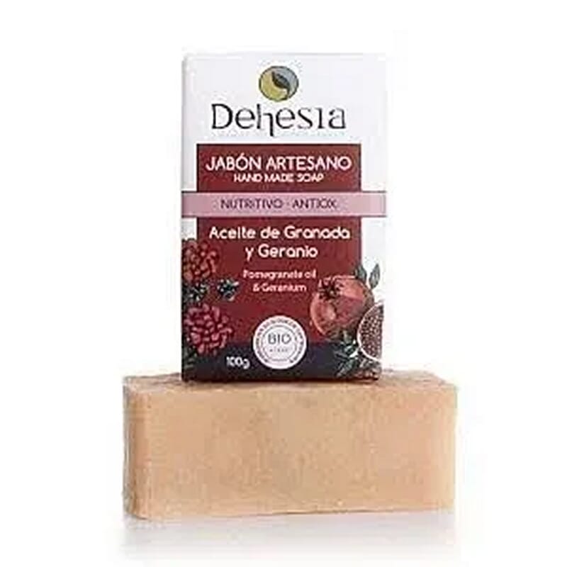 Handgemachte Antioxidative Granatapfel Geranium Seife Bio 100g