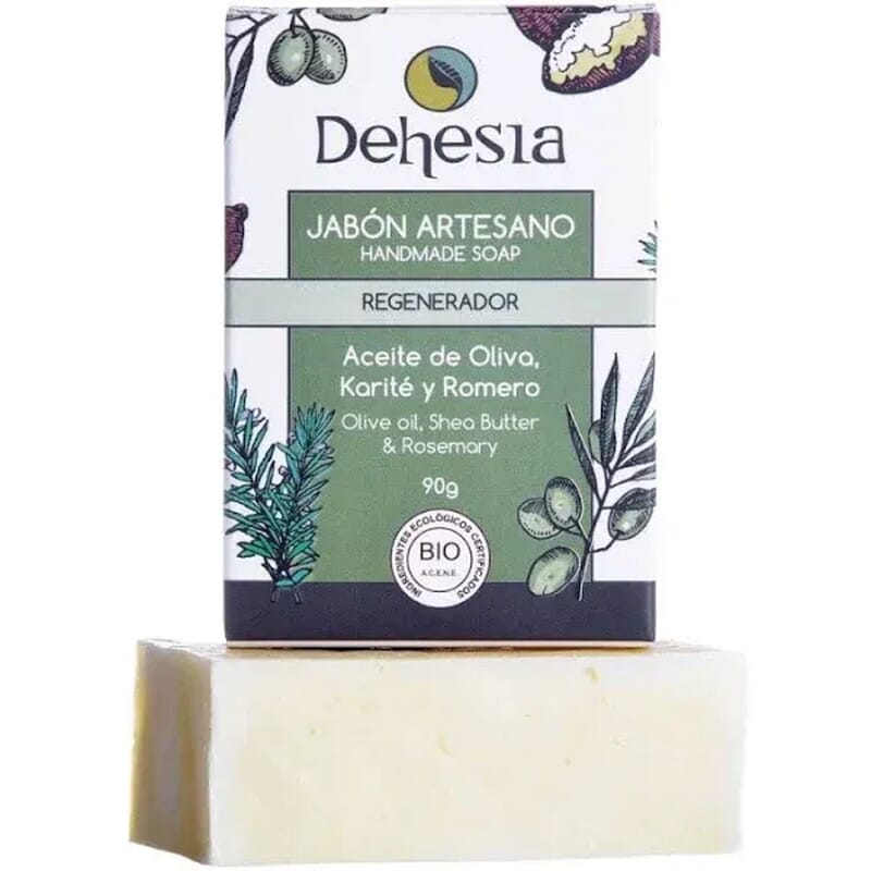 Savon Artisanal Régénérant Olive, Romarin Et Karité 100g